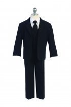 Black 5 Piece Boys Suit Style SA-013-BK